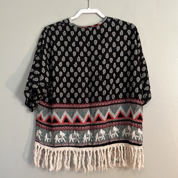 BOHO fun and interesting Just Be You open cardigan size L/XL - Picture 2 of 6